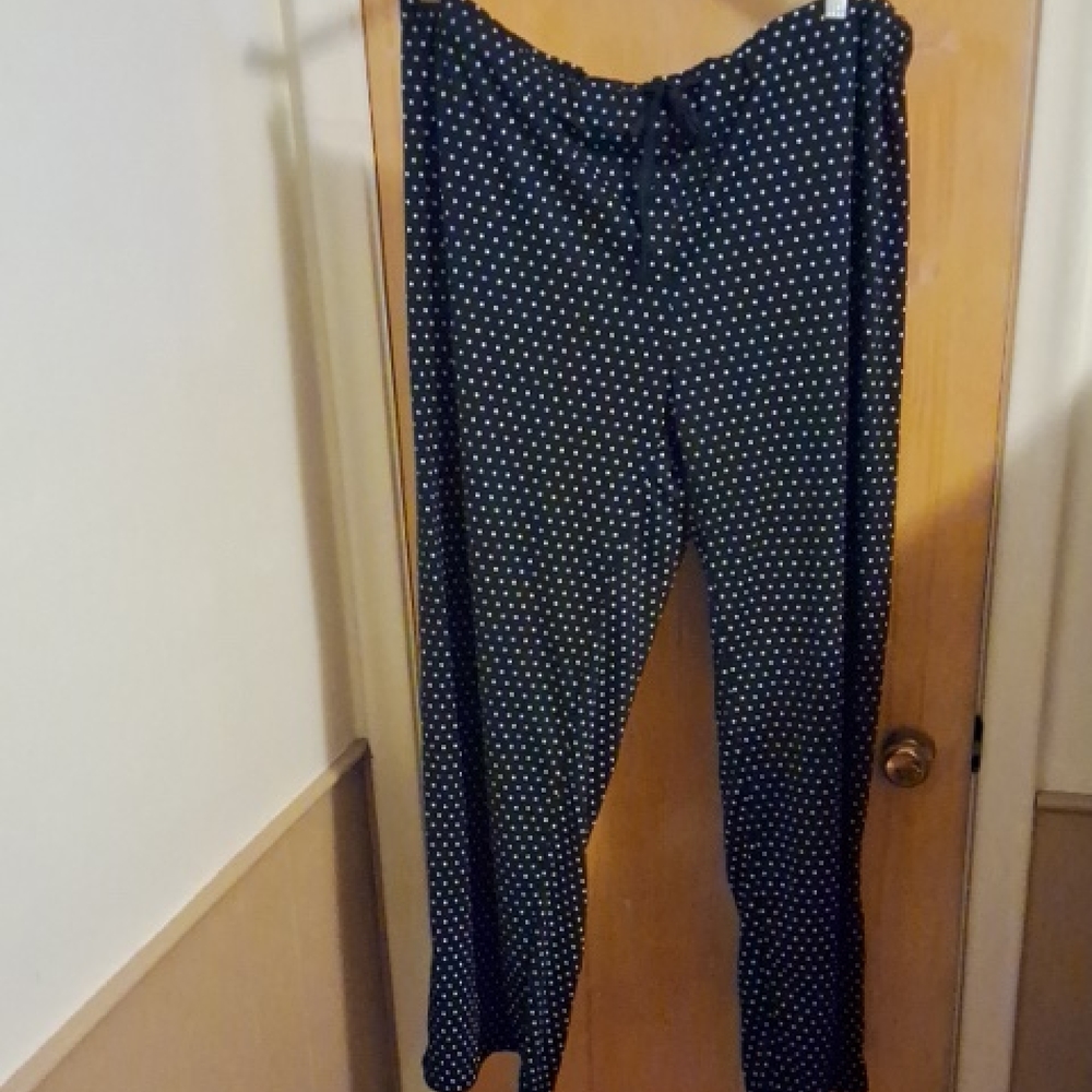Just Love black polka dots pants womens 2X